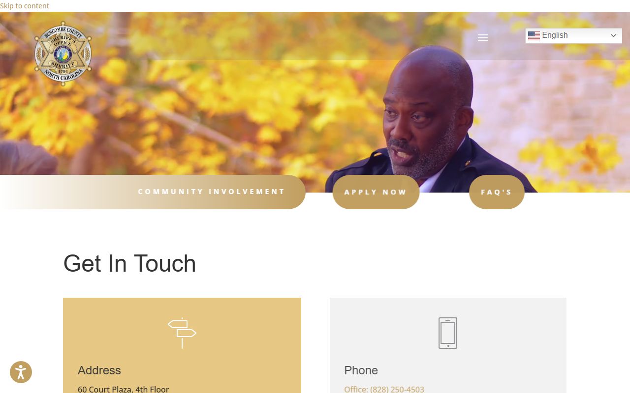 Buncombe County phone directory sheriff contact